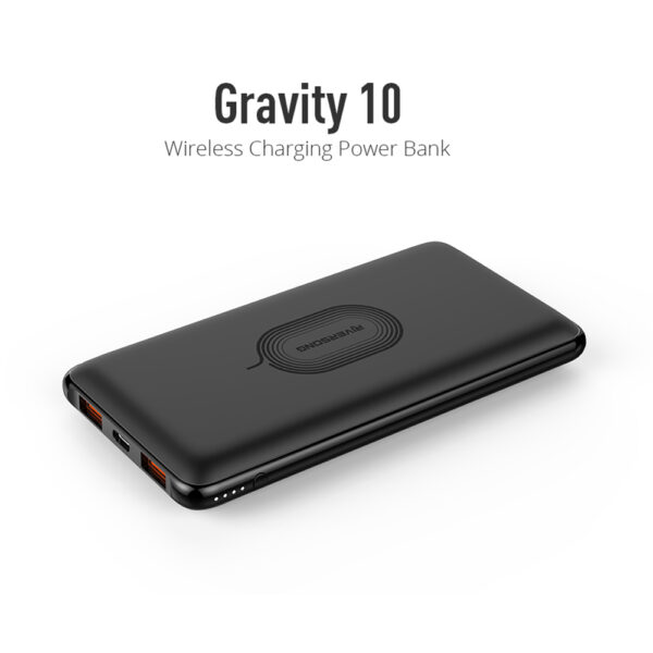ريفيرسونج  Gravity 10 باور بانك 10000 ملل امبير  و شاحن لاسلكي